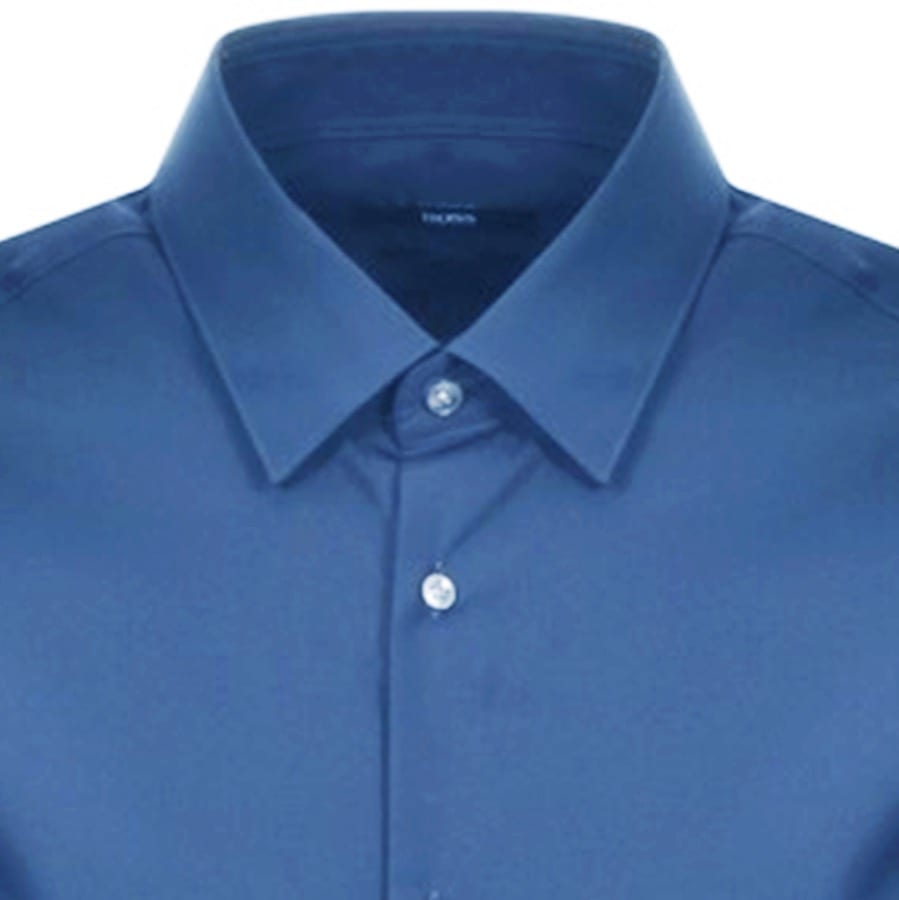 Alternative Image for ProductBOSS Isko Slim Fit Long Sleeve Shirt Navy3